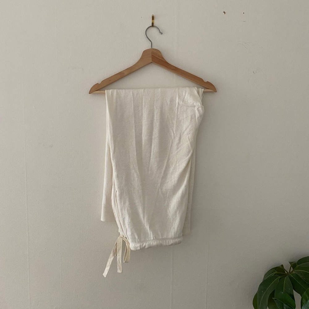 Deiji Studios - Cream/White - Jersey Pant - Picture 3 of 4